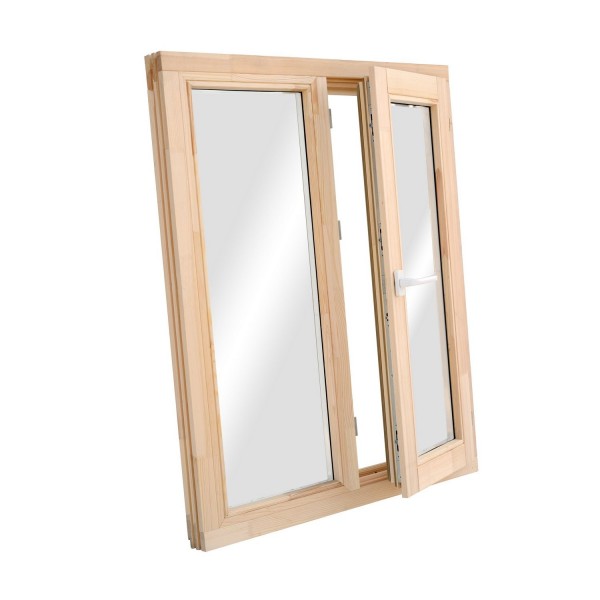 Фото Окно деревянное с однокамерным стеклопакетом 1160 х 970 мм