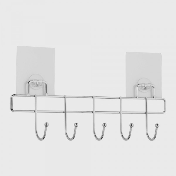 Фото Планка с крючками 5 шт kleber lite kle-lt005 силиконовое крепление