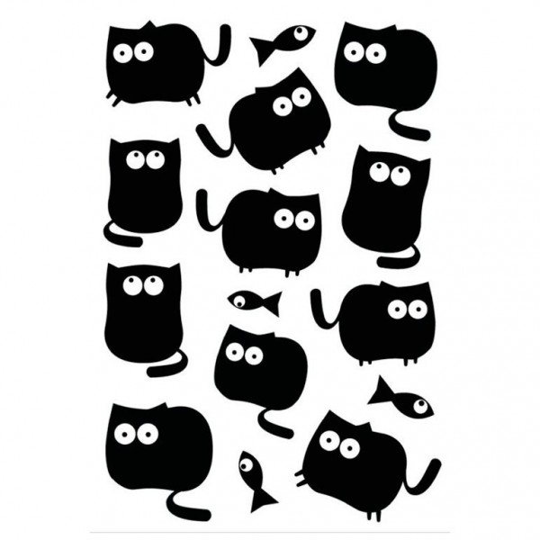 Фото Декоретто черные котики аi 1007