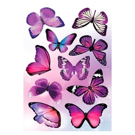 Фото Декоретто бабочки ультрафиолет аi 1001