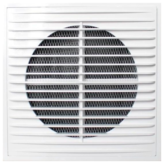 Фото 1515п  решетка вентиляционная пластмас. 150*150