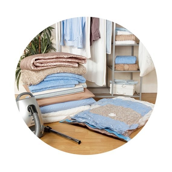 Пакет вакуумный для хранения с клапаном и вешалкой vb5, толщина 0,07мм, размер 70*105см