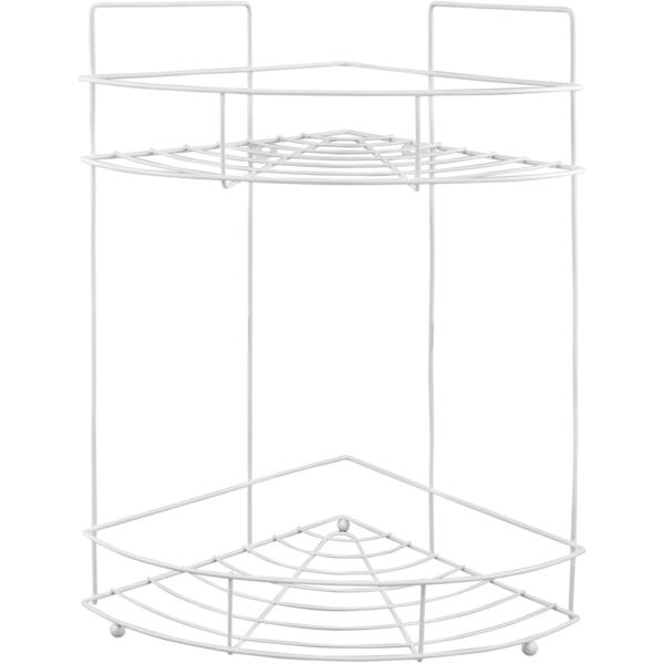 Фото Полка угловая двухъярусная w2348ap-2 рыжий кот металл белый 004724