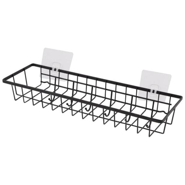 Фото Корзинка навесная для кухни 43*14*10см magic mr-03 mallony 6 крючков металл 008430