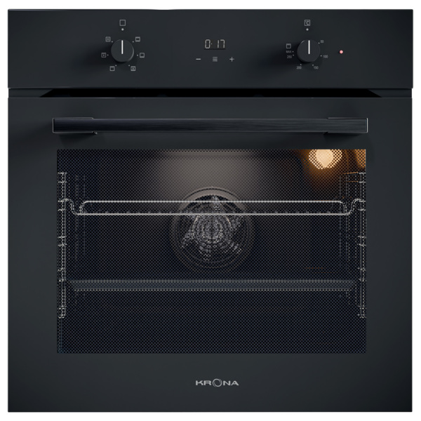 духовой шкаф электрический 60см черный krona magnete 60 blbl