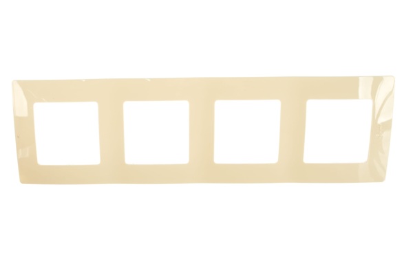 Фото Рамка (слоновая кость, четырехместная) legrand etika 672514