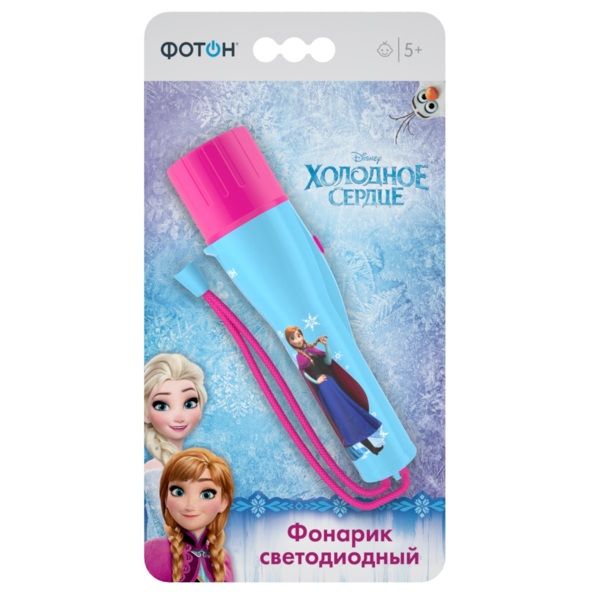 Фото Фонарик светодиодный  фотон disney холодное сердце fd-79