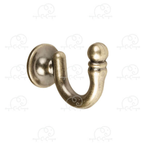 Фото Крючок ас март метал. стеновой классик 47мм антик 4812634013990
