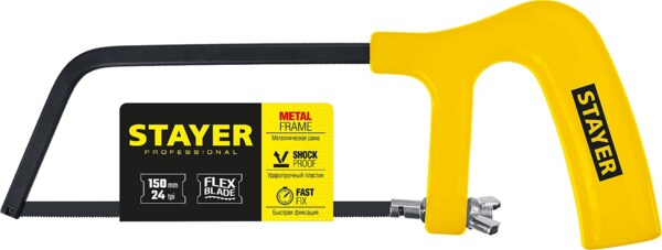 Фото Ножовка по металлу 150мм с пластм.ручкой stayer 1561_z01-1561_z02