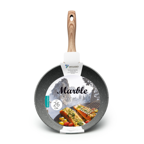 Фото Сковорода 26см marble atmosphere антиприг.покр-е at-k398