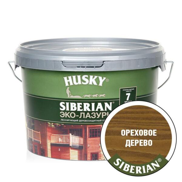 

антисептик husky siberian полуматовая ореховое дерево (2,5л)