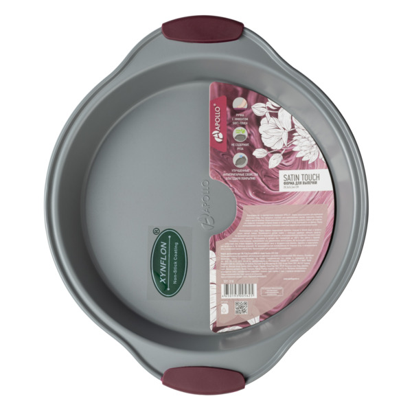 Фото Форма для выпечки круг 28,3*24,5*4см satin touch apollo stt-318