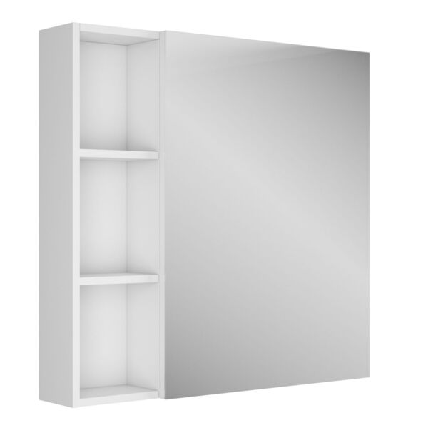 Фото Зеркало-шкаф для ванной комнаты uncoria арно 80 (68002) белый