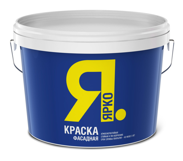 Фото Краска ярко фасадная  14,0кг /ярославль/