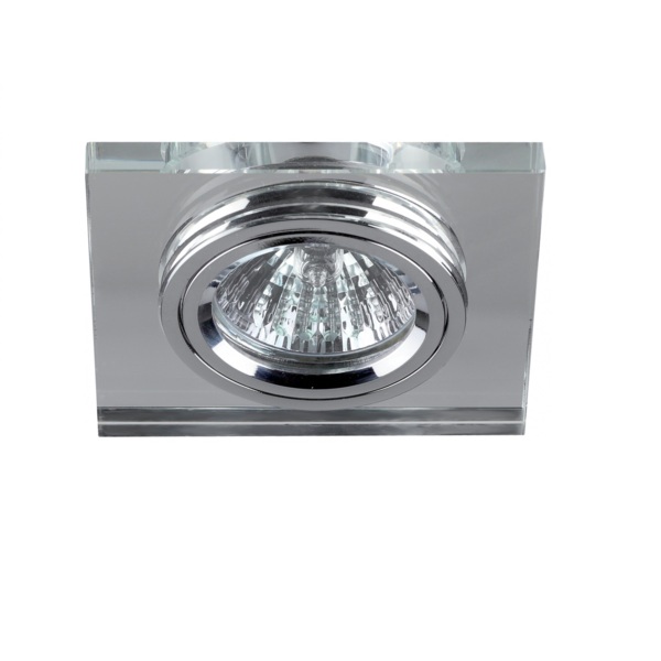 Фото Светильник точечный эра dk8 ch/wh хром/зеркальный c0043740