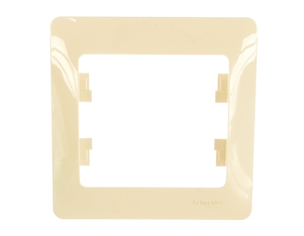 Фото Рамка (бежевая, одноместная) schneider electric glossa gsl000201