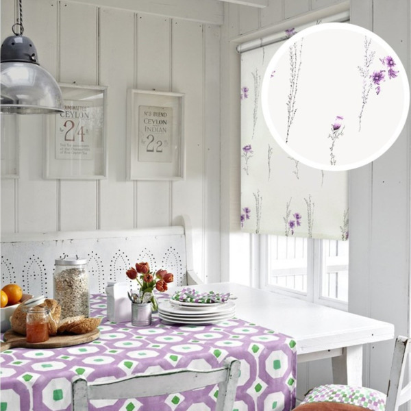 Фото Штора рулонная эскар лаванда 80*160см многоцветный 47450080160