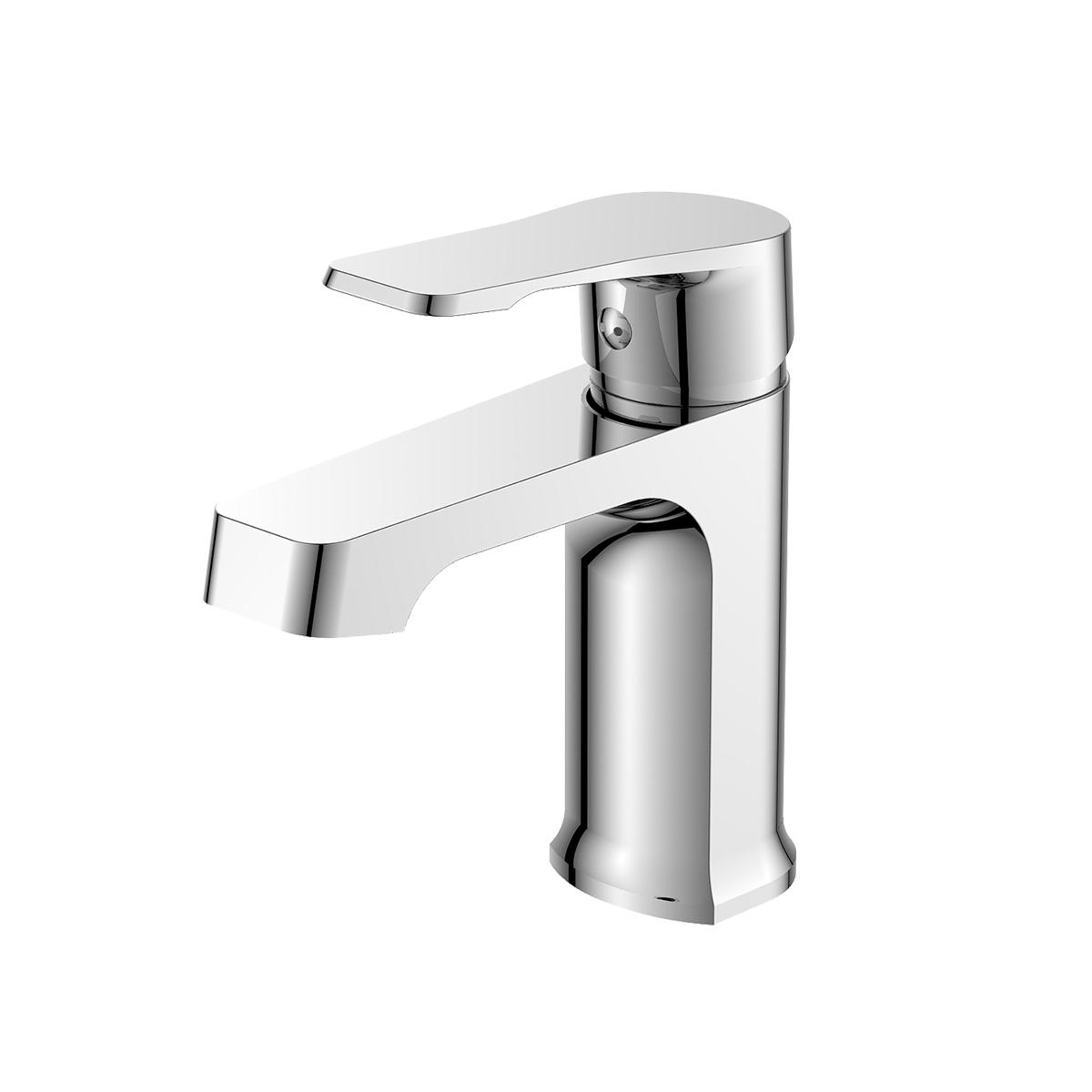 DecoRoom DR23011 Смеситель одноручный для умывальника монолитный, хром — купить в Алматы