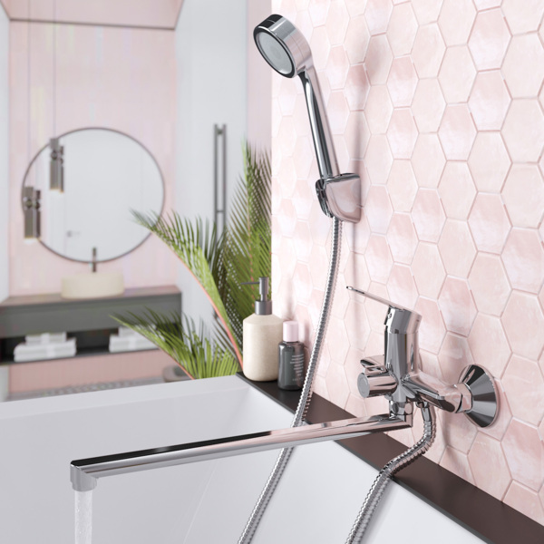 Фото Смеситель для ванной с длинным изливом tokito  tok-kan-1015