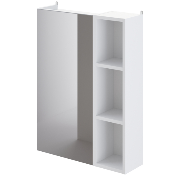 Фото Шкаф зеркало итана  вита 55 550х160х750 белый