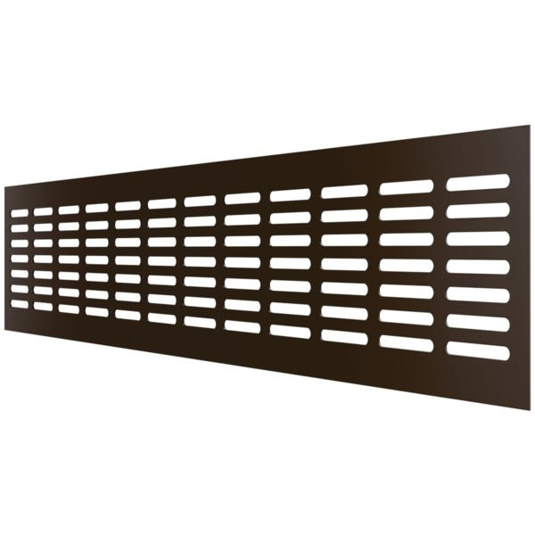Фото Решетка вентиляционная переточная 480*80мм, 1шт, коричневая, 4808dp al dark bronze, эра