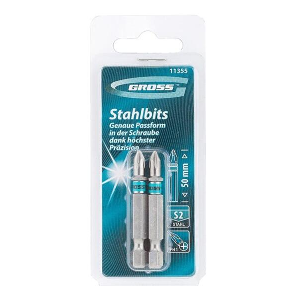 Фото Набор бит 2шт. ph1 50мм, gross 11355