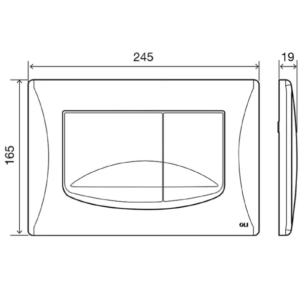 Фото Система инсталяции oli 80 eco +панель слива river della хр. гл 886914rdoo