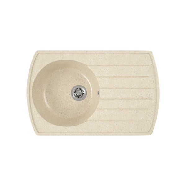 Фото Мойка кухонная мраморная greenstone 77x50 grs-23-328 бежевый