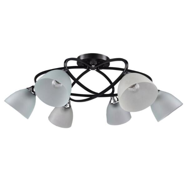 Фото Люстра потолочная россвет контраданс рс20954 bk+cr/6c е27 6x60вт ip 20