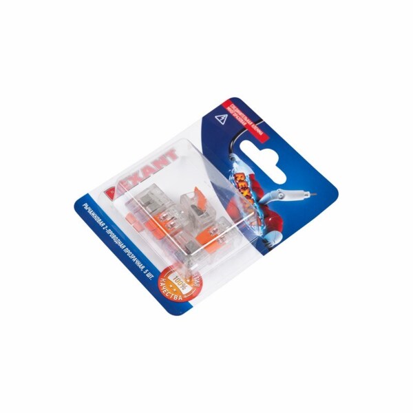 Фото Клемма соединительная 2-х проводная многоразовая (5шт) компактная,до 4,0мм2, 32а,rexant, 06-0216-a5