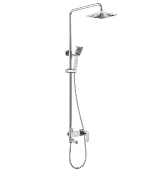 Фото Душевая колонна со смесителем для ванны bravat f6333367cp-a-rus