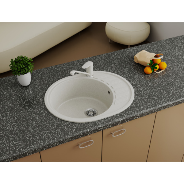 Фото Мойка кухонная мраморная greenstone 62x50 grs-62-307 терракот