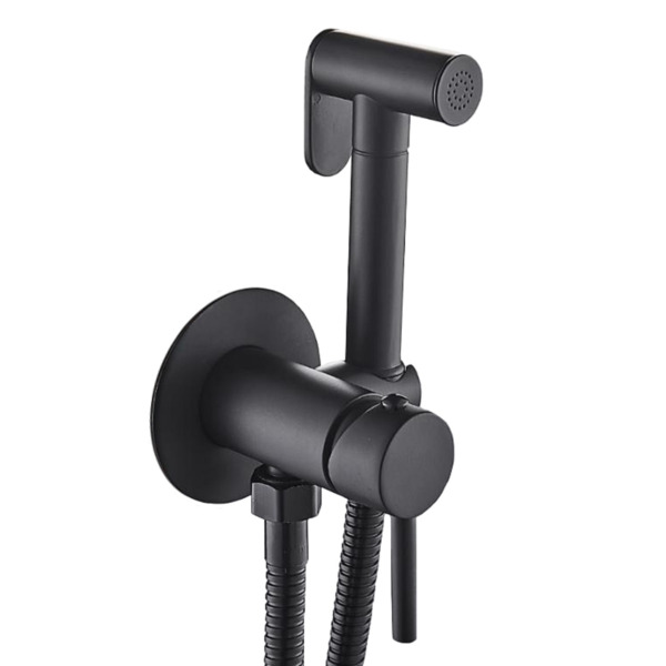 Фото Смеситель для биде esko smh06 black с гииен.душем