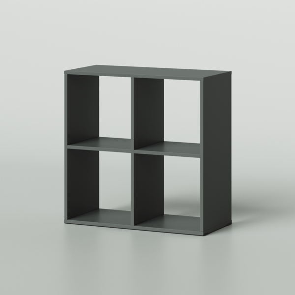 Фото Стеллаж bruno kubi 4 секции 730х338х748 серый темный