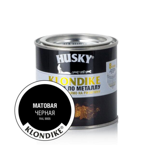 

краска по металлу husky матовая черная 0,25л