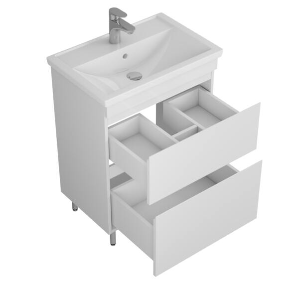 Фото Тумба под раковину uncoria фостер арно 60 (56030) белая