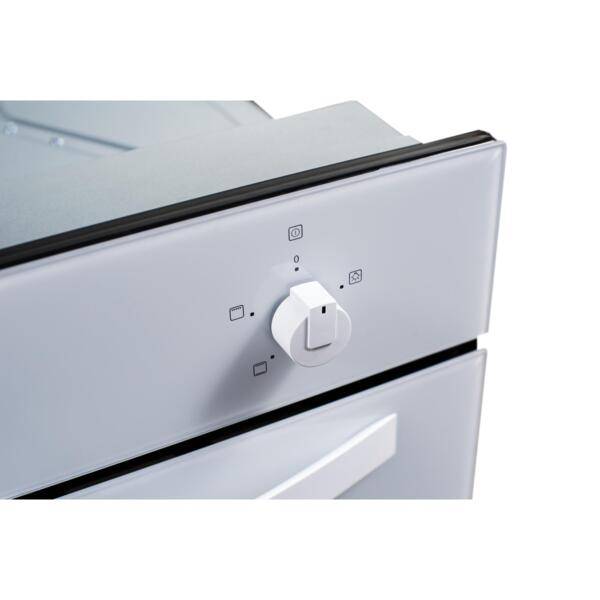 шкаф духовой 60 см 4 функции белое стекло ore va60w