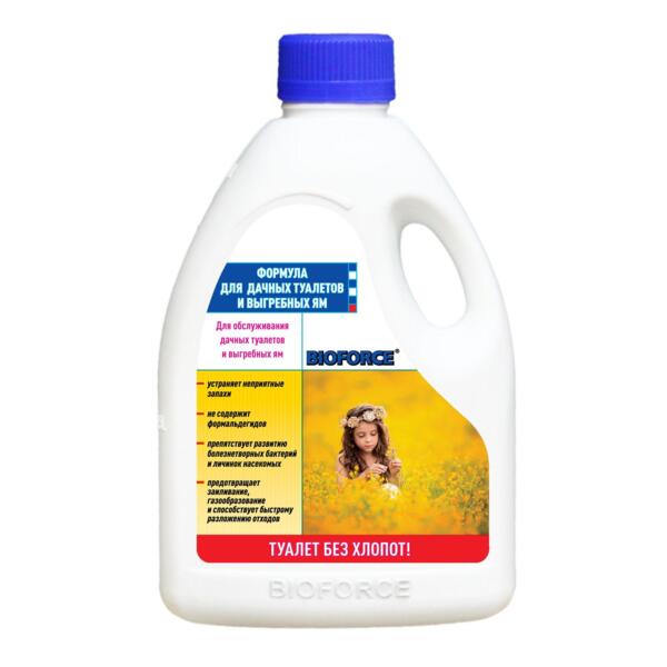 Формула bioforce для дачных туалетов и выгребных ям 1000мл