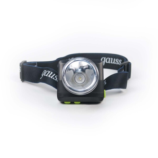 Фото Фонарь налобный gauss gfl401 5w 100лм ip44 диммируемый gf401