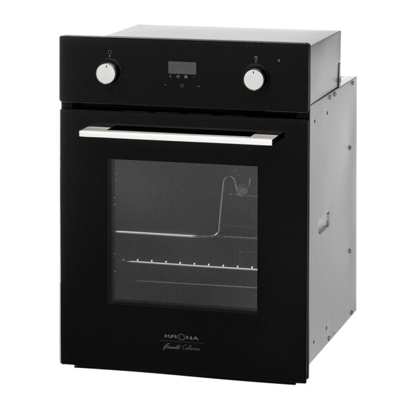 духовой шкаф электрический 45см черный krona sonata 45 bl