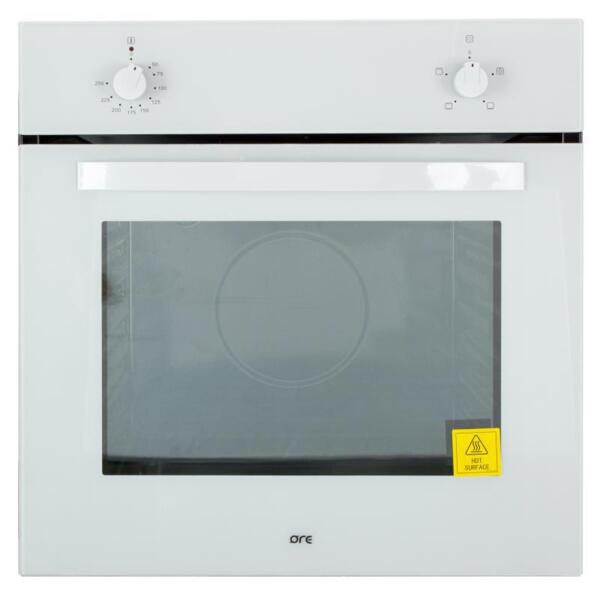 шкаф духовой 60 см 4 функции белое стекло ore va60w