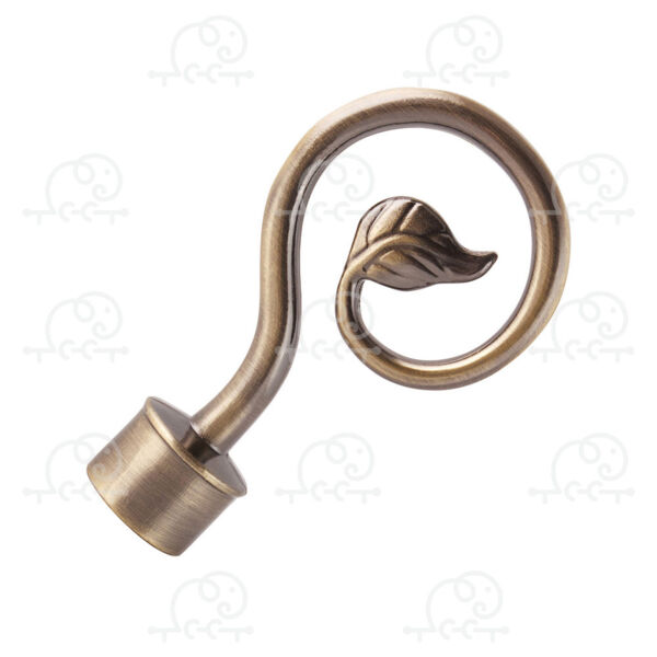 Фото Наконечник d16 ас март завиток одинарный /2шт/ антик 4812634003021