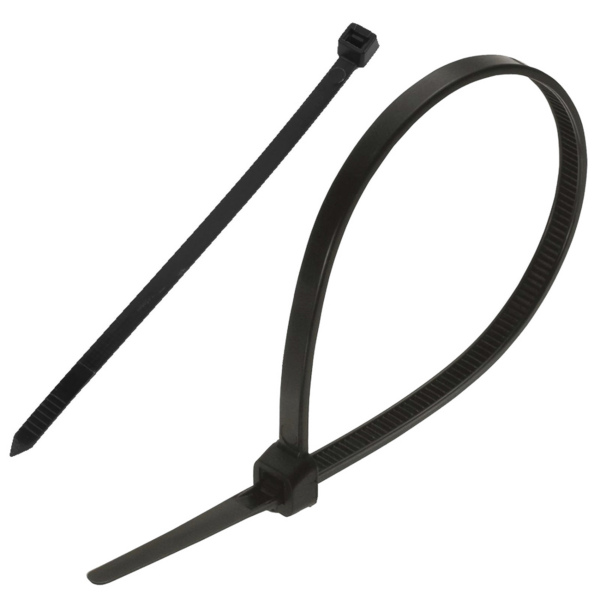 Фото Хомут-стяжка нейлон, 100шт, 100х2,5мм, черный