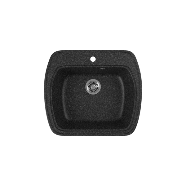 Фото Мойка кухонная мраморная greenstone 57x50 grs-11-308 черный