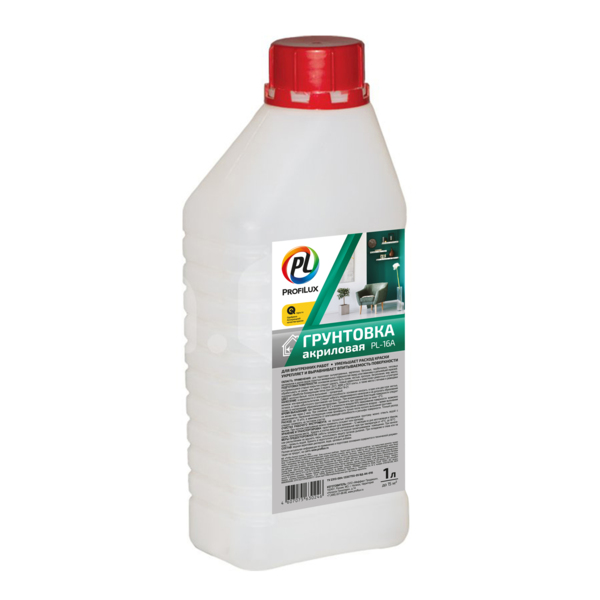 Фото Грунт profilux pl-16a акриловый для внутренних работ 1л