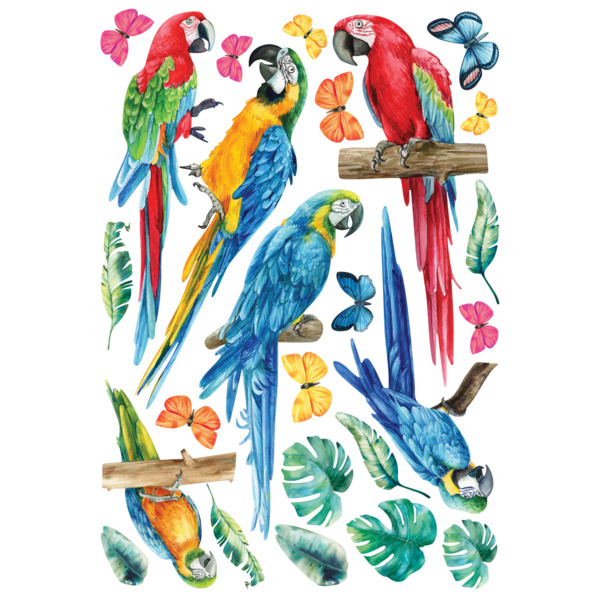 Фото Декоретто акварельные ара  an 5018