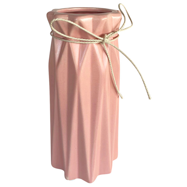 Фото Ваза керамическая 9х9х18см делиз 063-1-18/розовый