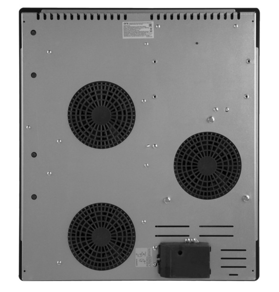 панель варочная черная индукционная ore i45 3 конфорки стеклокерамика