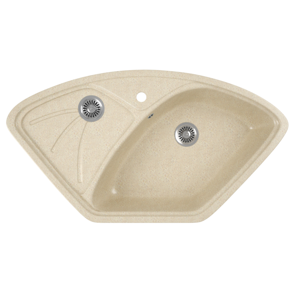 Фото Мойка кухонная мраморная greenstone 104x57 grs-10e-328 бежевый