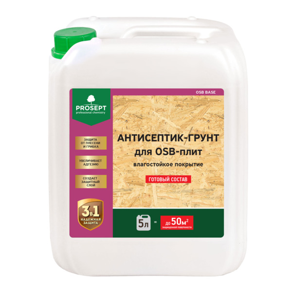 Фото Антисептик-грунт prosept оsb base для osb 5л